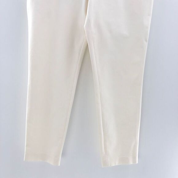 Theory Thaniel Approach Stretch Cropped Pants Ivory 10 - Picture 6 of 9